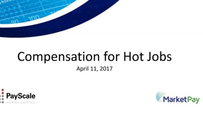 2017 compensation for hot jobs